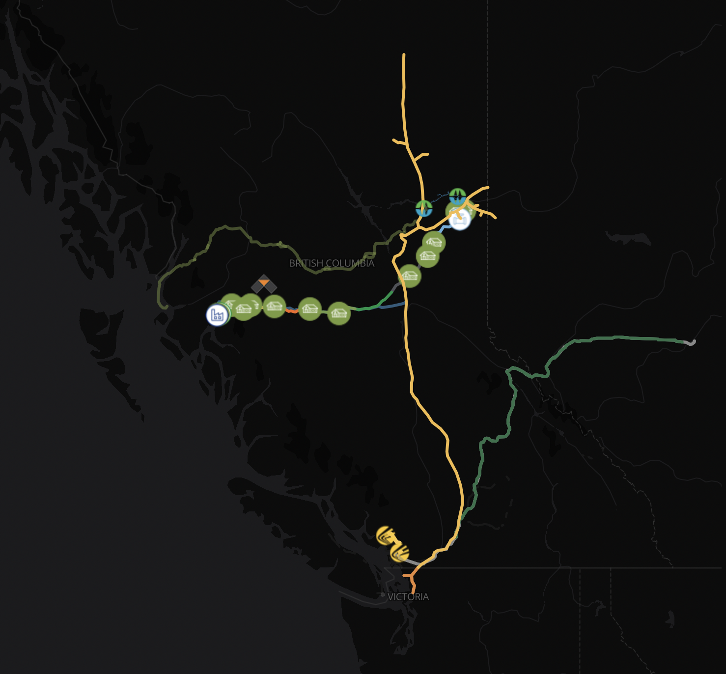 map.negate.ca: An interactive map of extractive infrastructure in BC